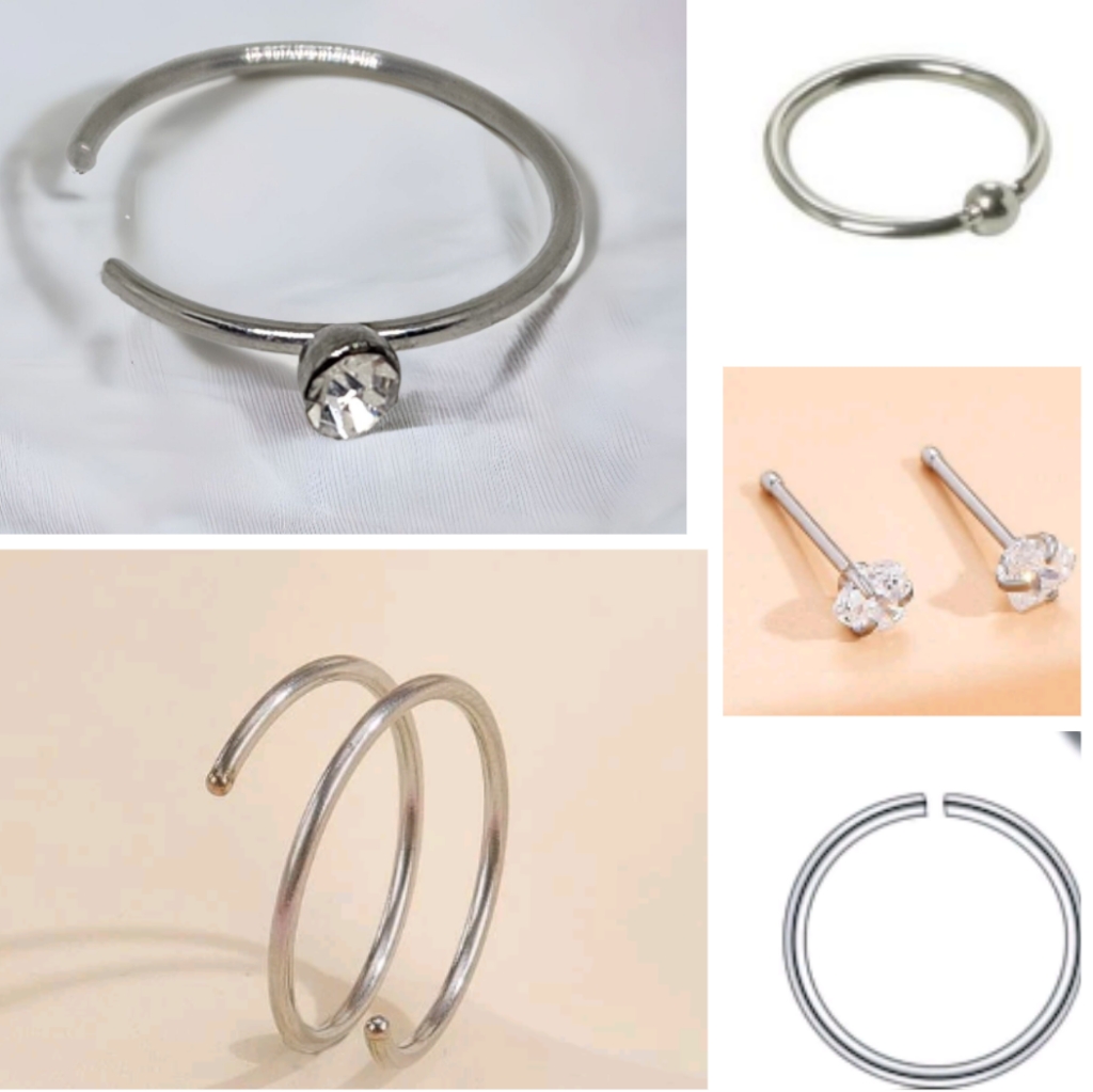 6 Nose Rings